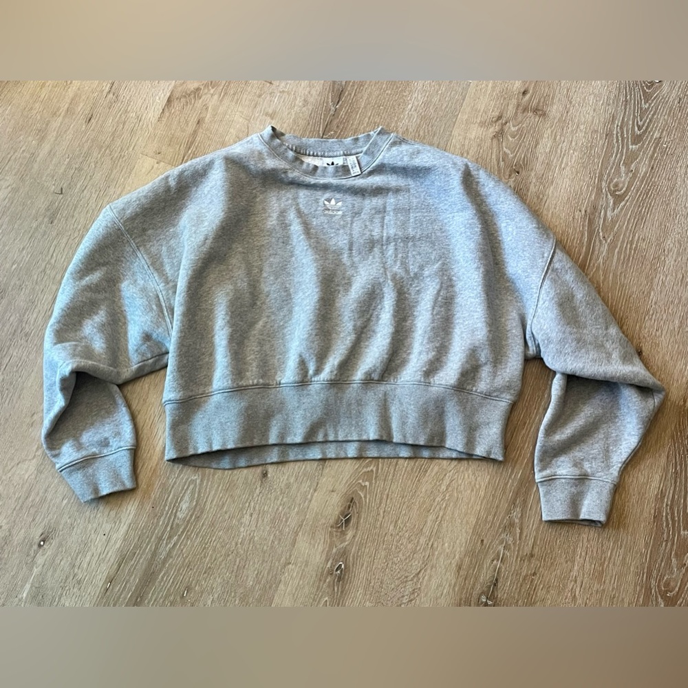 Adidas Cropped Sweatshirt Size Small